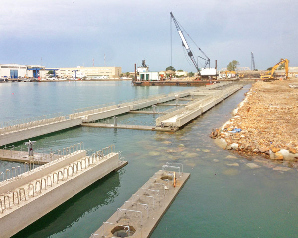 Costruzione Progetto Darsena Porto di Cagliari - Ing. Ritossa