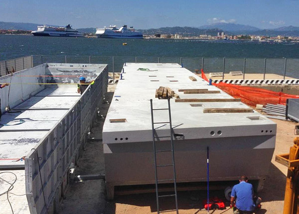 Scassero Pontile progetto Lungomare Golfo Aranci - Ing. Ritossa