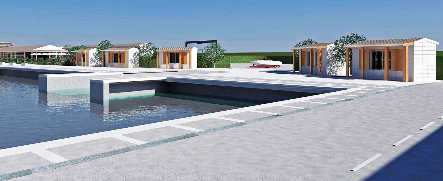 Simulazione banchina Progetto Marina di Orosei Ing. Ritossa