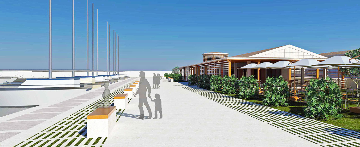 Simulazione passerella Progetto Marina di Orosei Ing. Ritossa