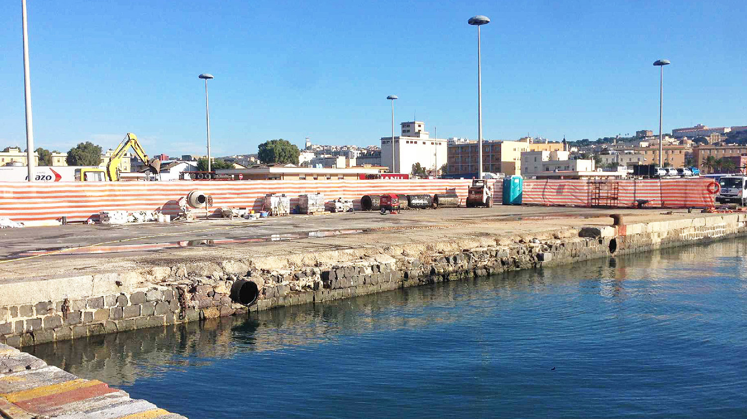 Coronamento banchina Progetto Porto di Cagliari - Ing. Ritossa