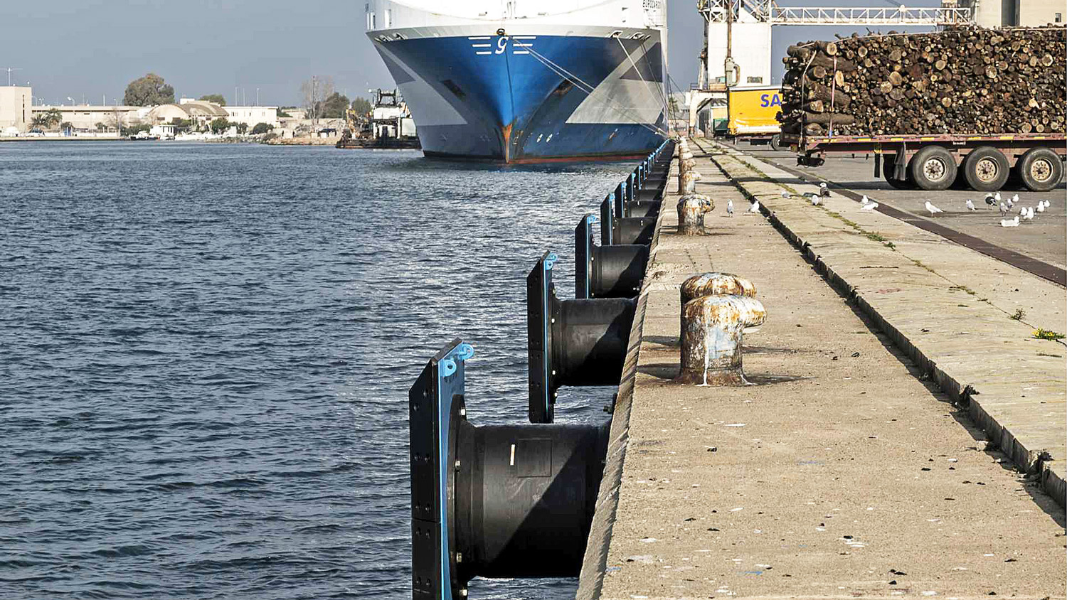 Parabordi banchina Progetto Porto di Cagliari - Ing. Ritossa