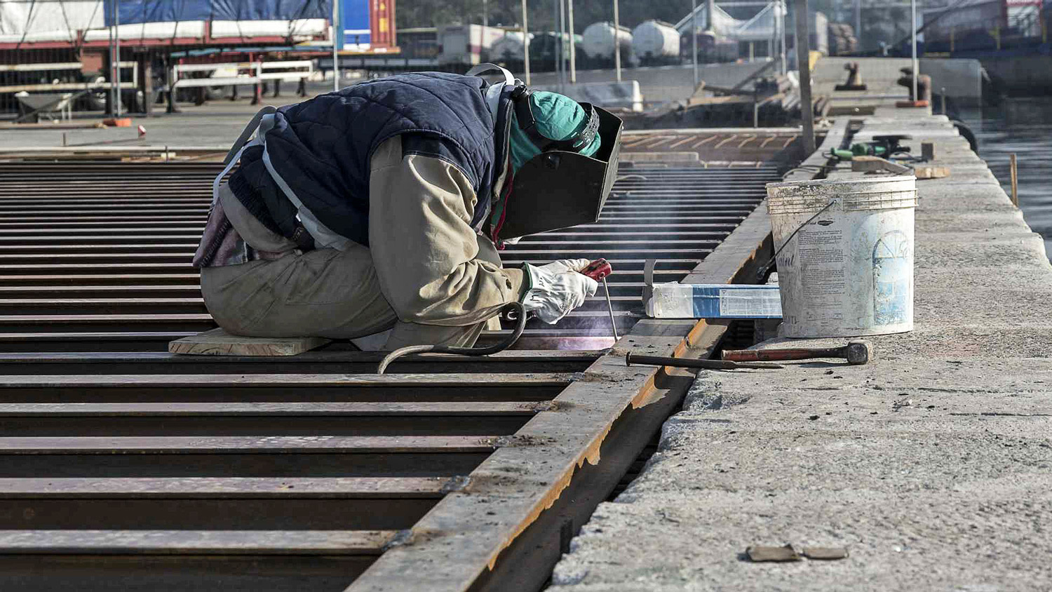 Piastra dente d'attracco Progetto Porto di Cagliari - Ing. Ritossa