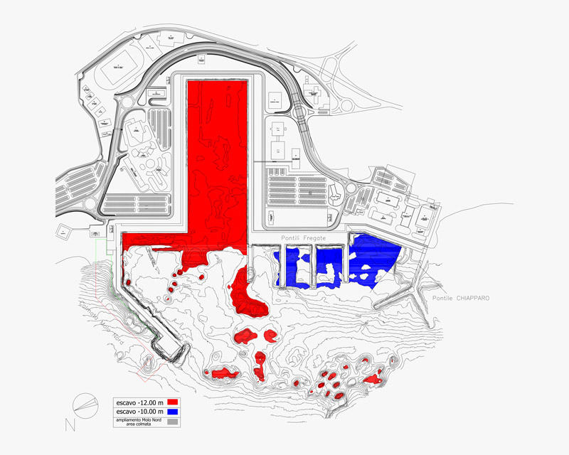 Planimetria progetto Porto di Taranto - Ing. Ritossa