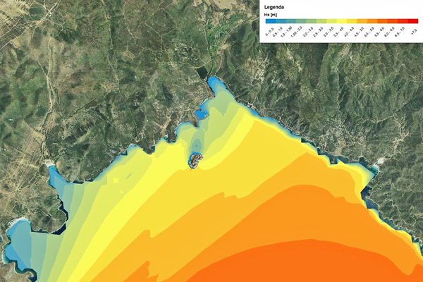 Moto Ondoso Progetto Porto di Teulada - Ing. Ritossa