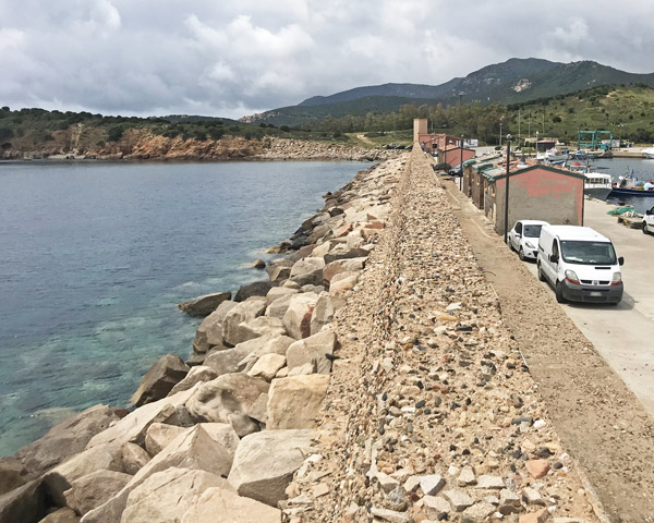Scogliera Progetto Porto di Teulada - Ing. Ritossa