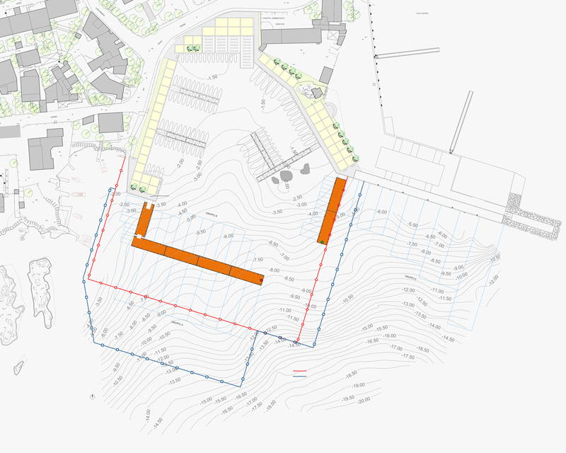 Progetto Waterfront Cala Balbiano | Ing. Ritossa
